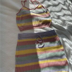 Knit Crochet Two Piece